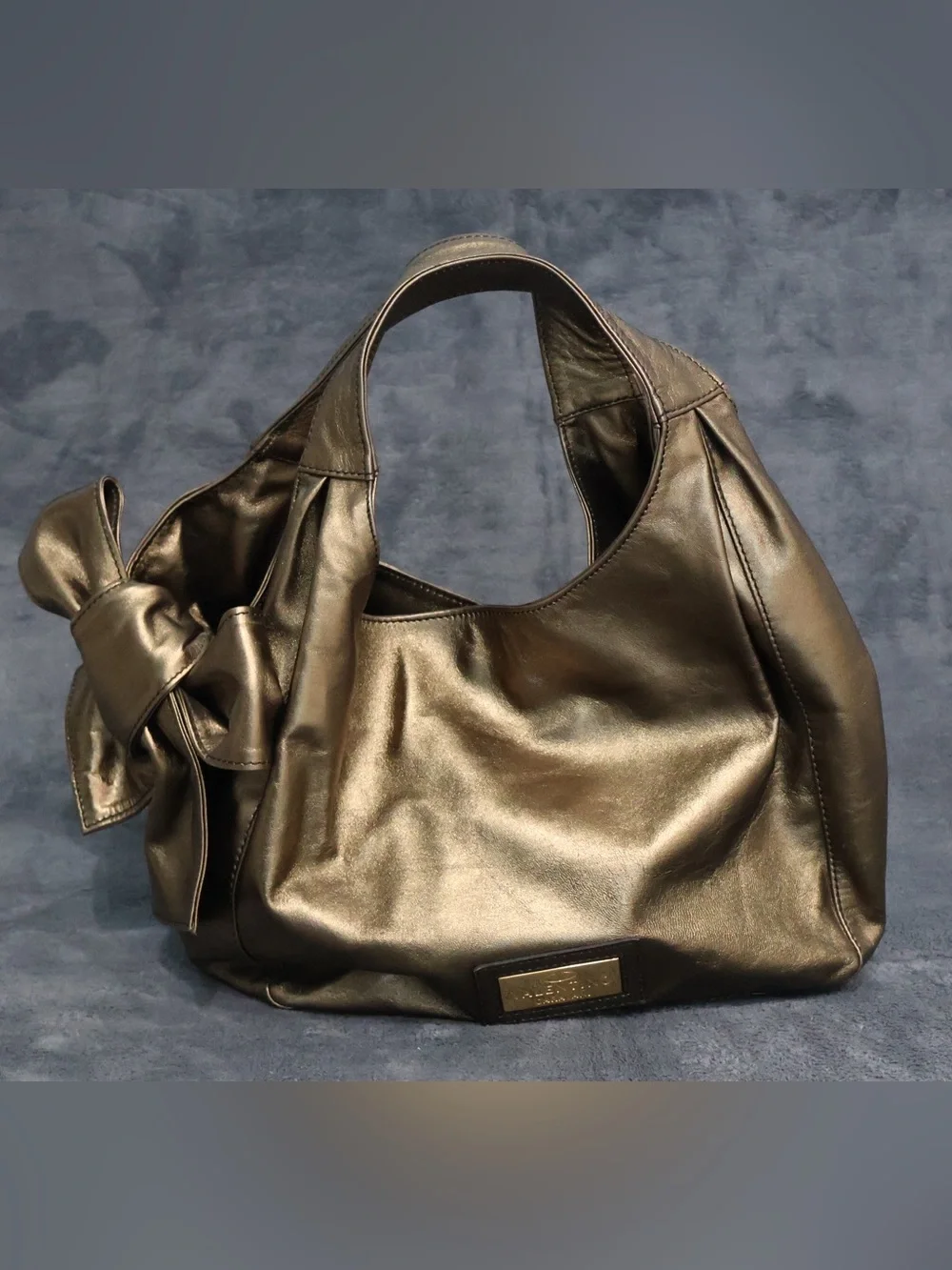 Valentino Garavani Nuage Bow Hobo Bag – Black Leather